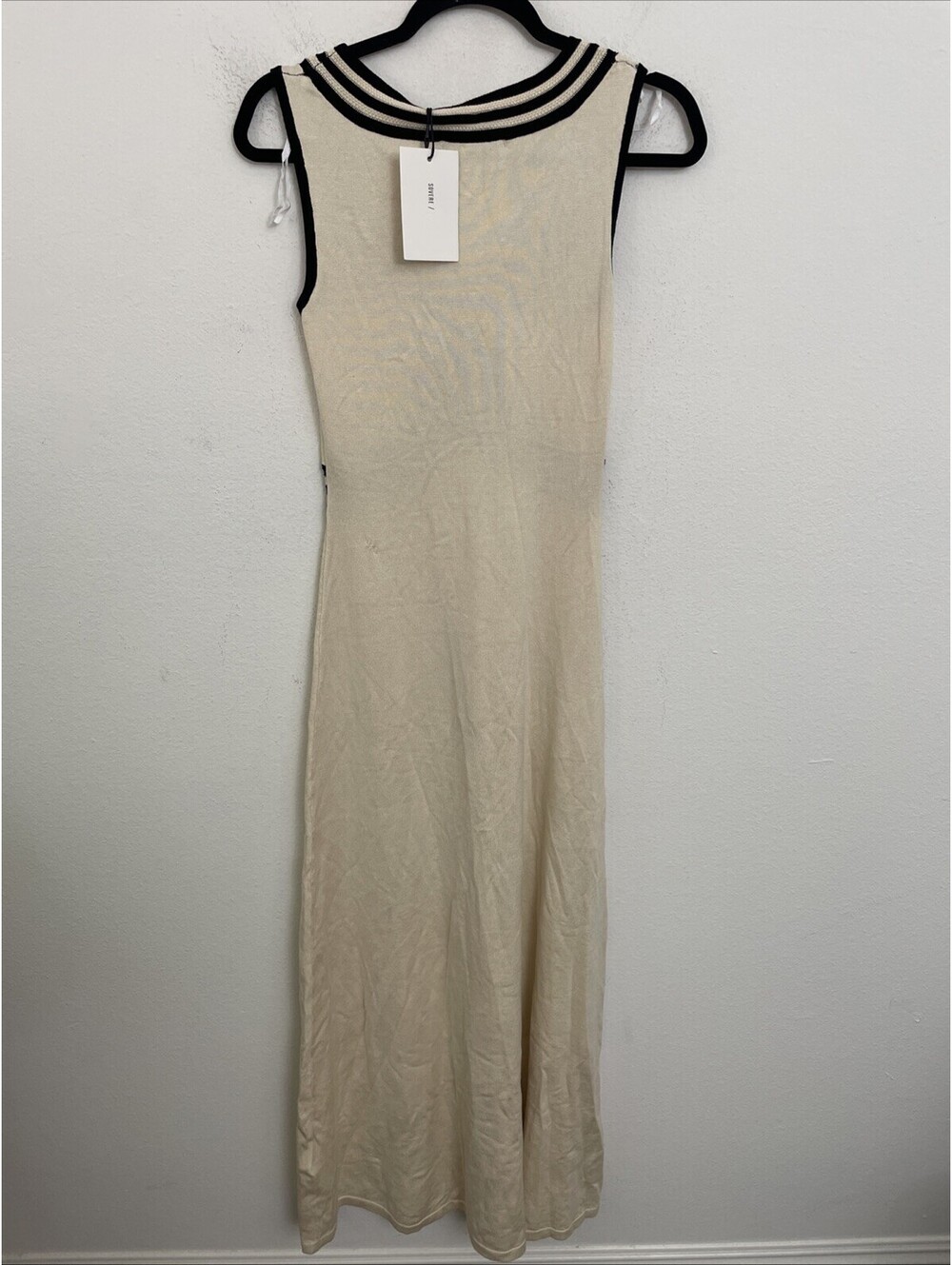 Sovere Swell Knit Long Dress  sleevless black beige size M NWT $219msrp - Picture 5 of 9
